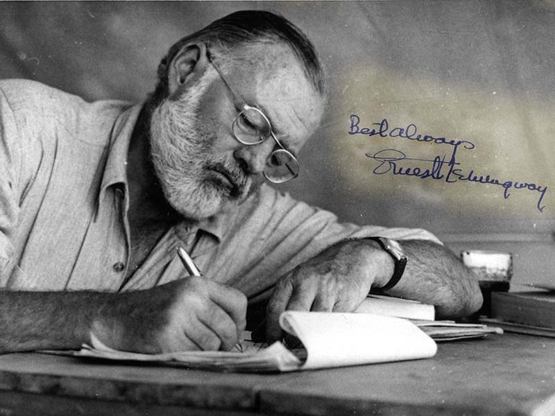Ernest Hemingway grafia