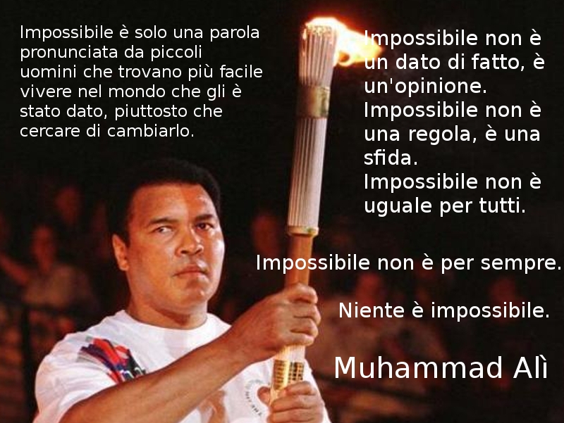 Muhammad Ali: la leggenda del pugilato e non solo.