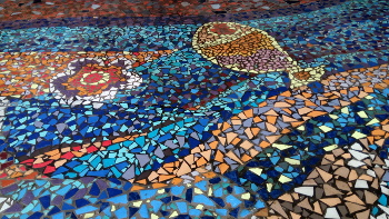 Particolare  del mosaico 