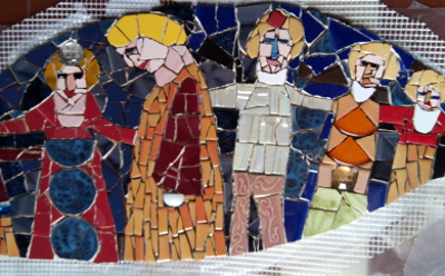 Mosaicart le metope per il mosaico di Andreina