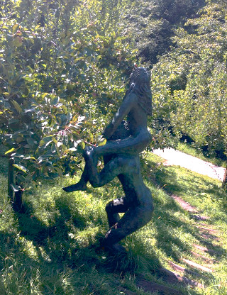 Castel Trauttmansdorff statue di Adamo ed Eva