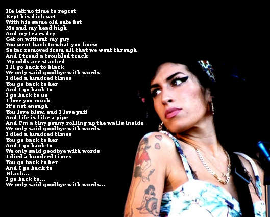Back To Black, Amy Winehouse il testo