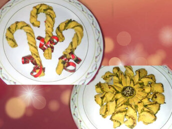 Fiori e caramelle natalizie integrali