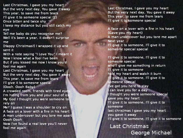 testo di Last Christmas di George Michael