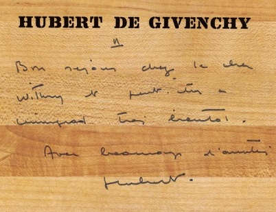 Hubert de Givenchy la grafia