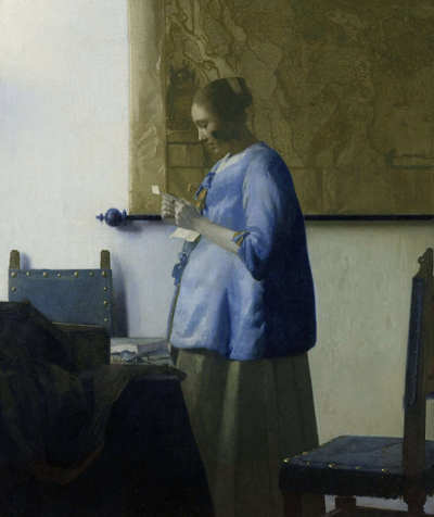 di Jan Vermeer Donna in blu