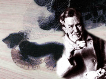 Un caffè con Giacomo Balla, parlando di un cane al guinzaglio