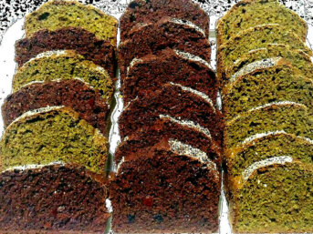 Plumcake integrale con cacao, rhum, mirtilli e zucchero di cocco