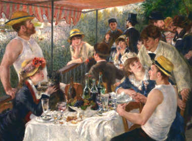 Due quadri di Renoir: La colazione dei canottieri