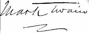 Analisi grafologica di Mark Twain, la firma