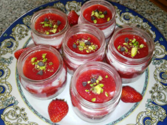 Dolce freddo fragole e ricotta