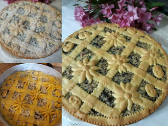 Crostata di ricotta e cioccolato con frutta candita