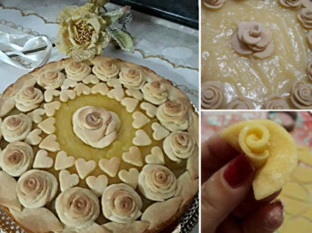 Crostata con crema al limone