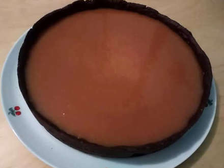 Ricetta Crostata al cioccolato e caramello salato 3