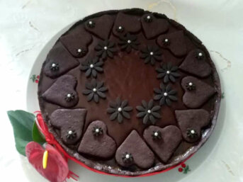 Crostata al cioccolato e caramello salato