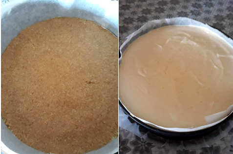 preparazione Cheesecake alla zucca e zenzero 3