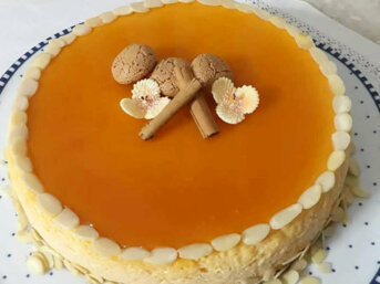 Cheesecake alla zucca e zenzero
