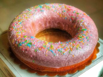 Torta Donuts con Nutel