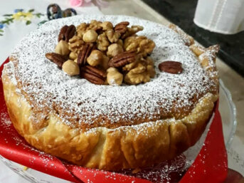 Torta alle noci e cioccolato