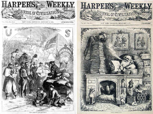 Tradizioni natalizie, Thomas Nast le pagine di Harper’s Weekly