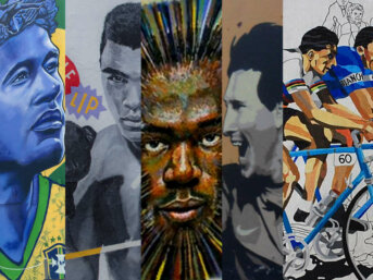 I migliori murales dei grandi personaggi dello sport