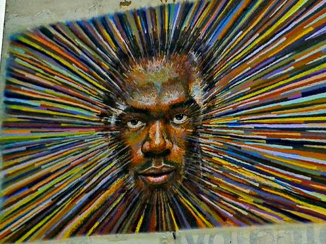 Murales dei grandi personaggi dello sport: Usain Bolt di James Cochran