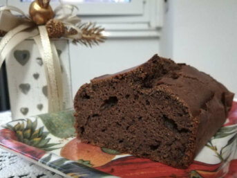 Plumcake cioccolato zenzero e cannella senza glutine a ridotto indice glicemico