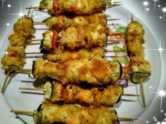 Spiedini di pesce al forno