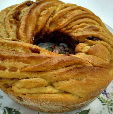 Ingredienti Torta Angelica senza burro con purea di mele, cannella e uvetta integrale