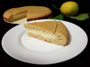 La Torta con crema al limone senza glutine a ridotto indice glicemic
