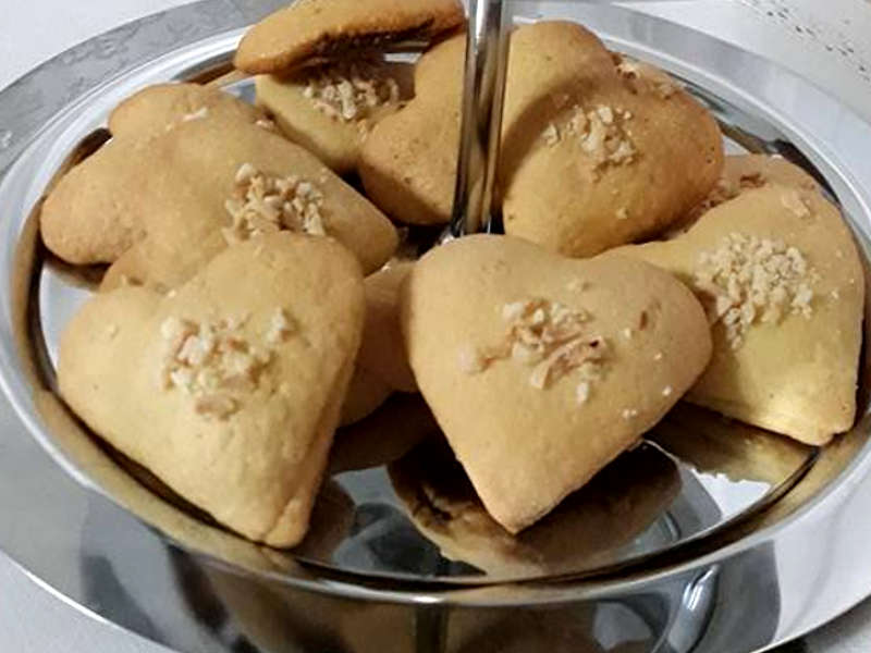 Biscotti alla Nutella a forma di cuore