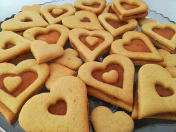 Ingredienti Biscotti di pasta frolla a forma di cuore