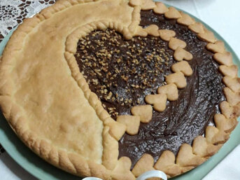 Crostata alla Nutella con frolla di riso