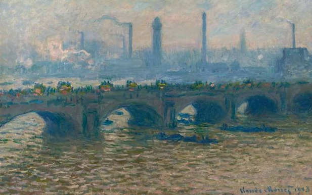 Gli Impressionisti in Italia Claude Monet Il ponte di Waterloo nuvoloso