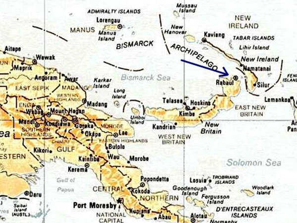 Cartina, Maps Papua Nuova Guinea