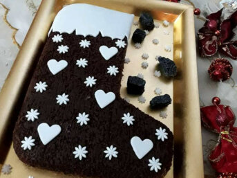 Ricetta torta Calza della befana al cioccolato e cocco
