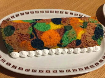 Rotolo alla Nutella e panna senza glutine Arlecchino