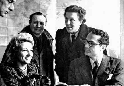 Jacqueline Breton, André Masson, André Breton e Varian Fry