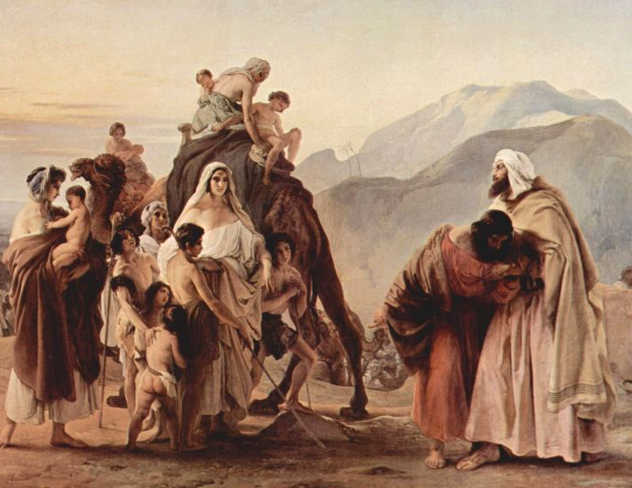 Francesco Hayez Incontro tra Esaù e Giacobbe