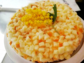 Torta mimosa con crema al limone