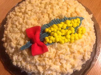 Torta mimosa senza glutine e senza lievito