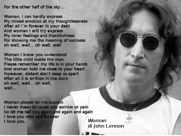 testo Woman di John Lennon