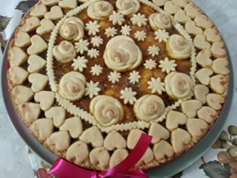 Crostata con marmellata di arance e liquore al mandarinetto