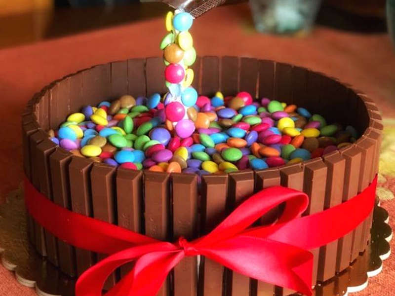 Torta cioccolato Kit Kat smarties e crema al mascarpone
