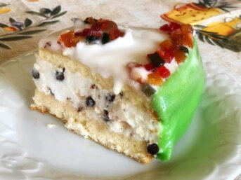 Cheesecake fredda a Cassata siciliana