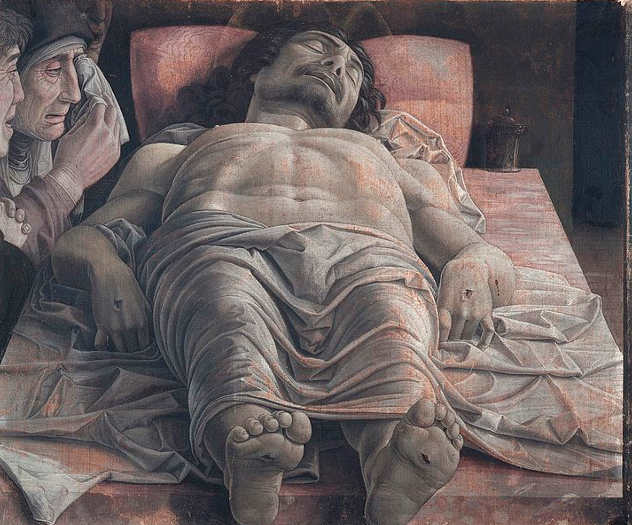 Il Cristo morto (noto anche come Cristo morto e tre dolenti) di Andrea Mantegna