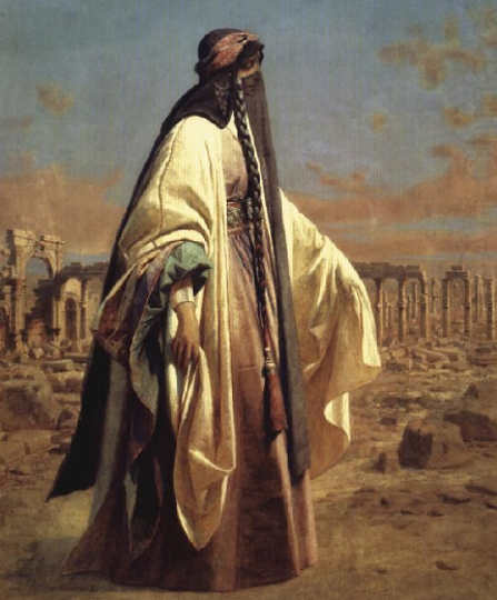 Ritratto di Jane Digby a Palmira di Carl Haag, 1859