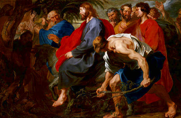 Quadri sulla Pasqua, L'Entrata di Cristo in Gerusalemme di Antoon Van Dyck