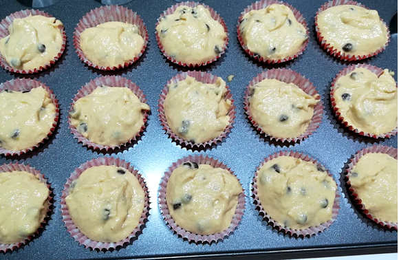 Preparazione Muffin soffici allo yogurt