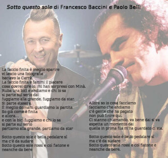 Testo di Sotto questo sole di Francesco Baccini e Paolo Belli